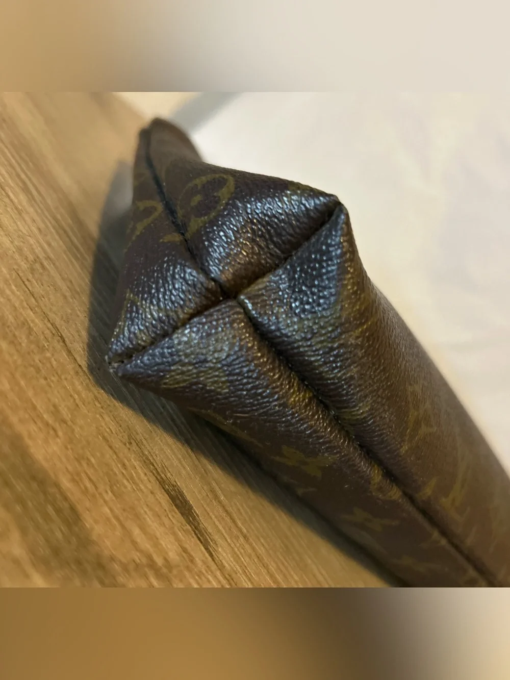 Authentic Louis Vuitton Monogram Toiletry Pouch – Classic Brown & Tan